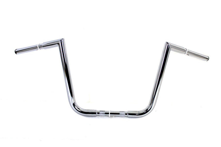 HARLEY 12 inch Ape Hanger Z Handlebar Chrome fits 1999-2013 FLTR, 1999-2018 FLHR,