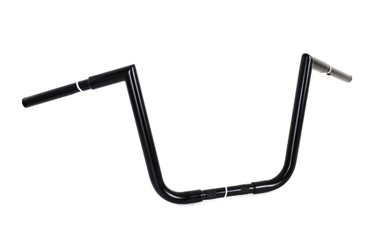 HARLEY 12 inch Ape Hanger Z Handlebar Black Fits 1999-2013 FLTR, 1999-2018 FLHR,
