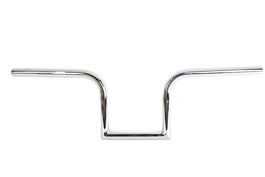 HARLEY 8 inch Ape Hanger Z Handlebar Chrome fits 1984-2017 FXST, 1986-2017 FLST, 1982-1984 FL, 1982-1984 FX, 1982-UP XL, 1982-1994 FXR, 1