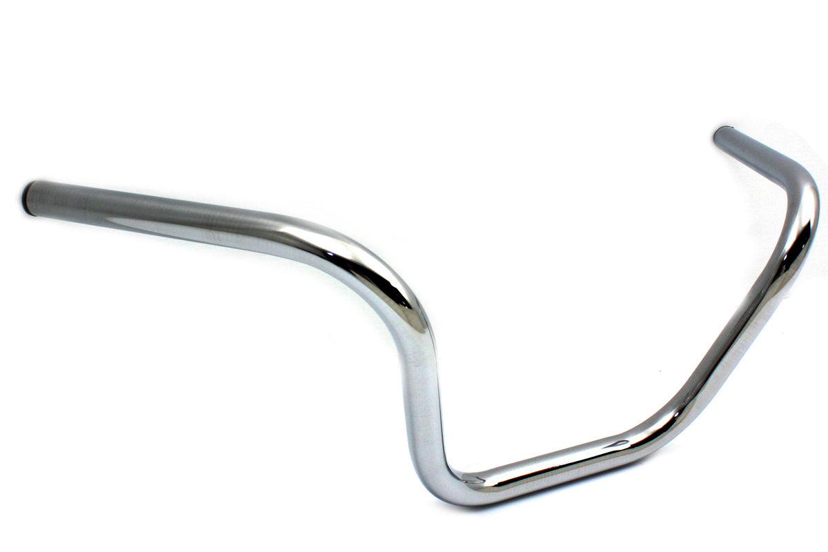 HARLEY 8 inch Buckhorn Handlebar without Indents fits 1974-1981 FL, 1974-1981 FX, 1974-1981 XL,