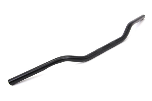 HARLEY Black 2 inch Drag Handlebar with Indents fits 1982-1984 FL, 1982-1984 FX, 1982-UP XL, 1986-2017 FLST, 1984-2017 FXST, 1982-1994 FXR,