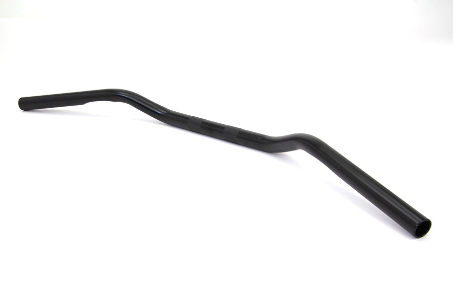 HARLEY Black 2 inch Drag Handlebar with Indents fits 1982-1984 FL, 1982-1984 FX, 1982-UP XL, 1986-2017 FLST, 1984-2017 FXST, 1982-1994 FXR,