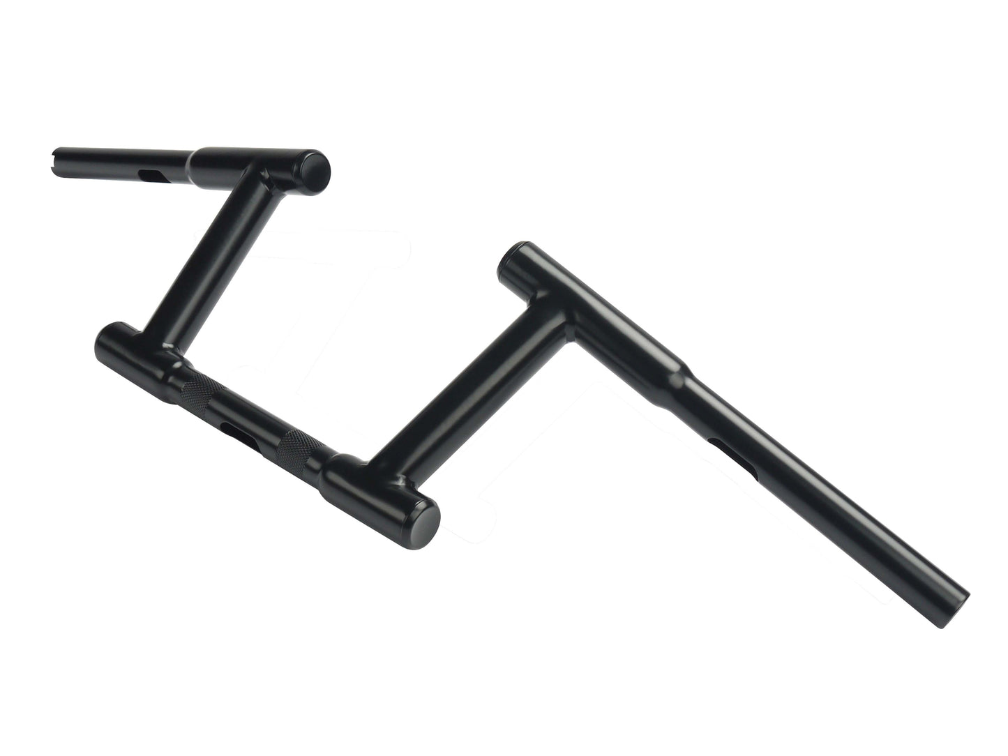 HARLEY 6 inch Z-Bar Racing Handlebar with Indents Black fits 1982-1984 FL, 1982-1984 FX, 1982-UP XL, 1986-2017 FLST, 1984-2017 FXST, 1982-1