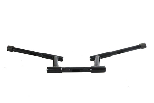 HARLEY 6 inch Z-Bar Racing Handlebar with Indents Black Fits 1982-1984 FL, 1982-1984 FX, 1982-UP