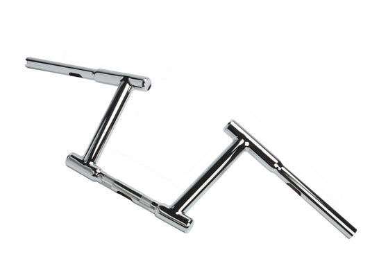 HARLEY 8 inch Z-Bar Racing Handlebar with Indents Chrome Fits 1982-1984 FL, 1982-1984 FX, 1982-U