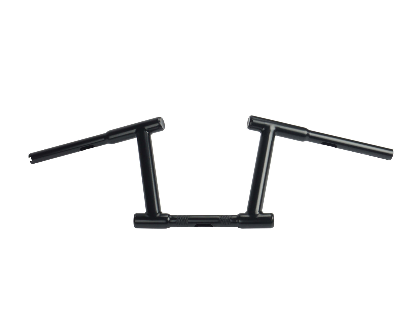 HARLEY 8 inch Z-Bar Racing Handlebar with Indents Black fits 1982-1984 FL, 1982-1984 FX, 1982-UP XL, 1986-2017 FLST, 1984-2017 FXST, 1982-1