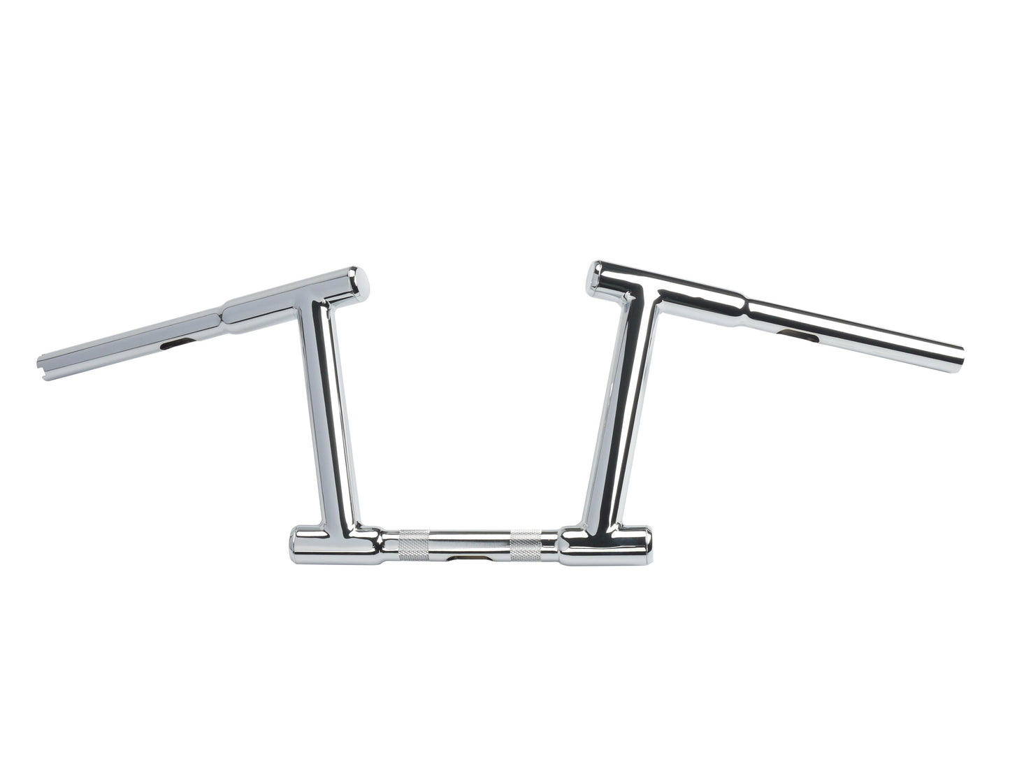 HARLEY 10 inch Z-Bar Racing Handlebar with Indents Chrome fits 1982-1984 FL, 1982-1984 FX, 1982-UP XL, 1986-2017 FLST, 1984-2017 FXST, 1982