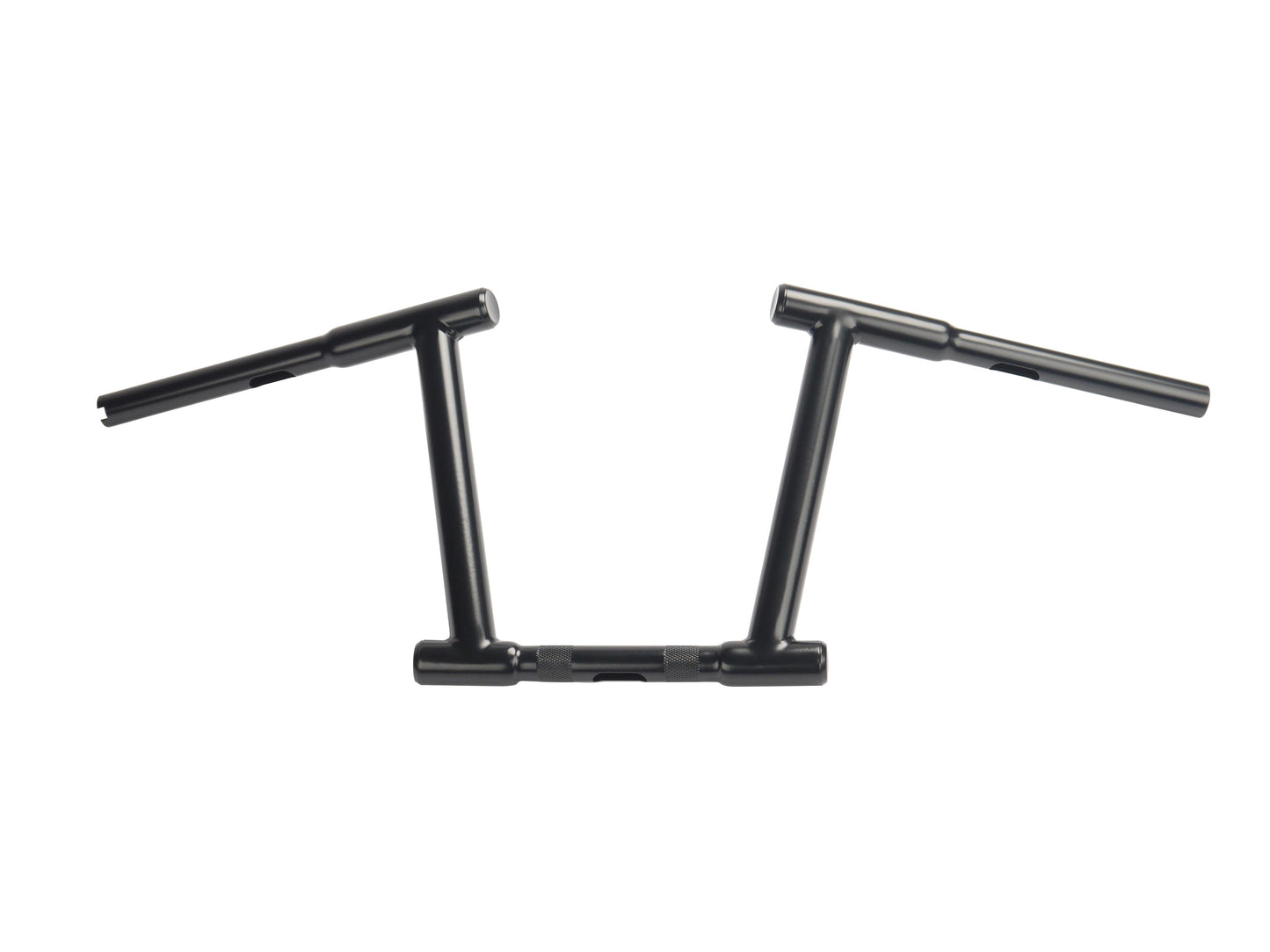 HARLEY 10 inch Z-Bar Racing Handlebar with Indents Black fits 1982-1984 FL, 1982-1984 FX, 1982-UP XL, 1986-2017 FLST, 1984-2017 FXST, 1982-
