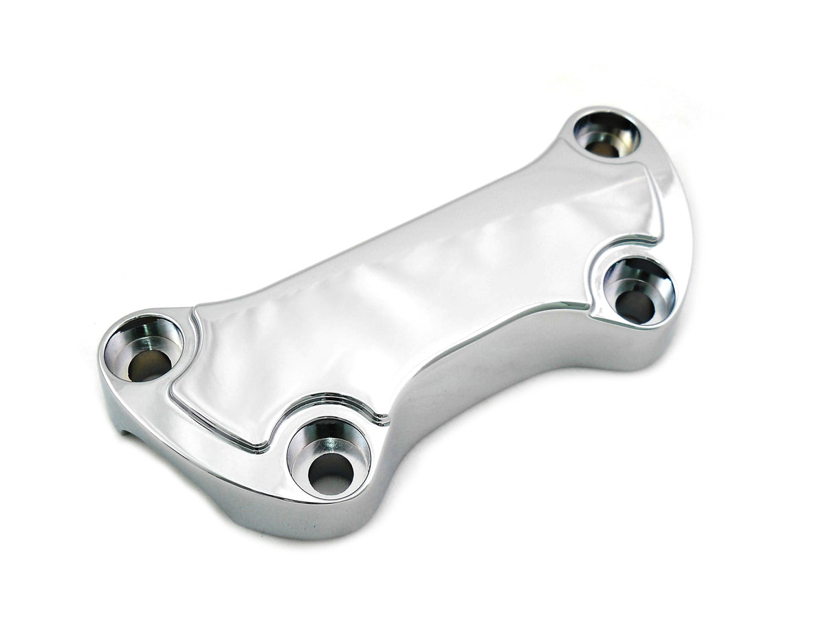 HARLEY Chrome Smooth Handlebar Clamp Cover fits 1999-UP FL, 1999-UP FX,