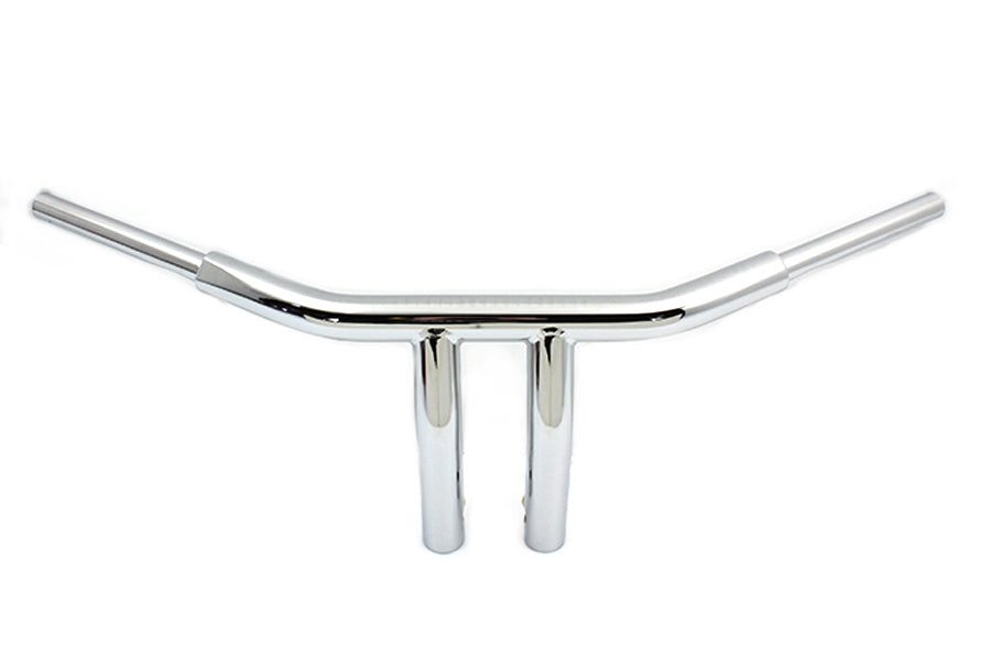 HARLEY 8 inch Fatster 'T' Handlebar with Indents fits 1982-1984 FL, 1982-1984 FX, 1982-UP XL, 1986-2017 FLST, 1981-2017 FXST, 1982-1994 FXR