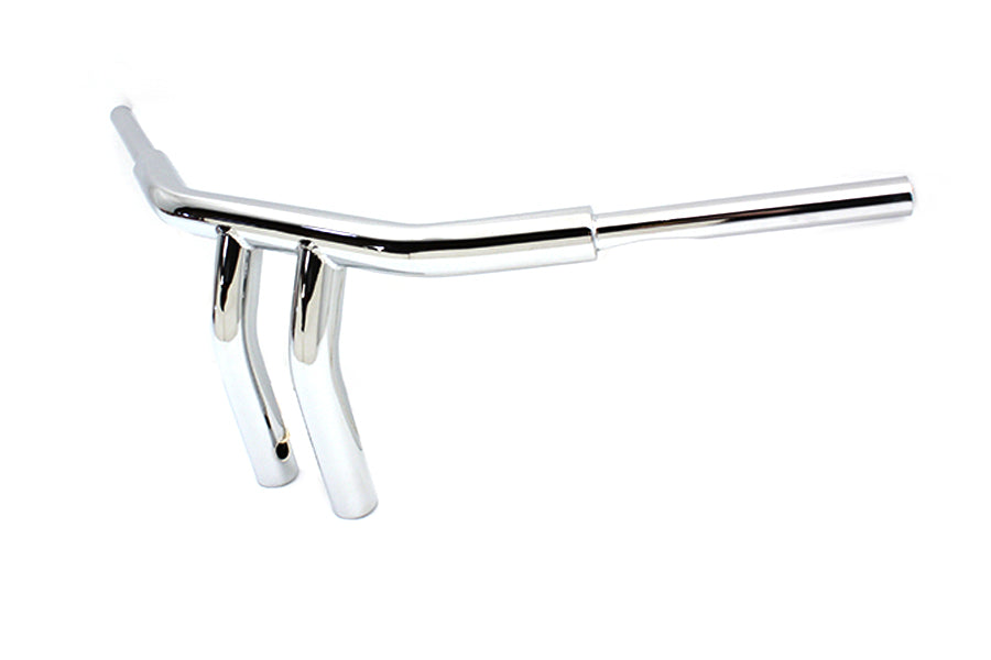 HARLEY 8 inch Fatster 'T' Handlebar with Indents fits 1982-1984 FL, 1982-1984 FX, 1982-UP XL, 1986-2017 FLST, 1981-2017 FXST, 1982-1994 FXR