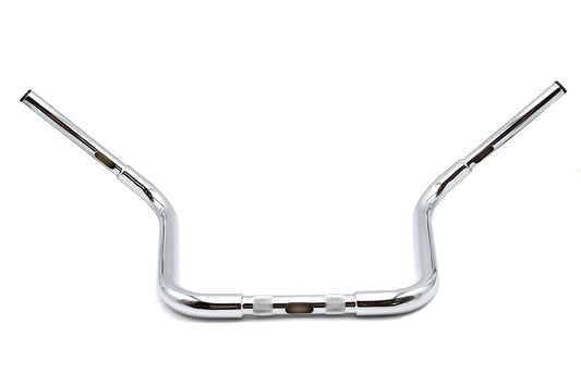 HARLEY 12-1/2 inch Buffalo Ape Hanger Handlebar with Indents Chrome Fits 1982-1984 FL, 1982-1984 F
