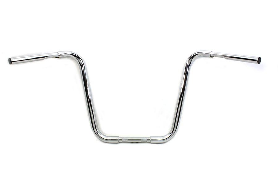 HARLEY 16 inch Buffalo Ape Hanger Handlebar with Indents Chrome fits 1982-1984 FL, 1982-1984 FX, 1982-UP XL, 1986-2017 FLST, 1984-2017 FXST,
