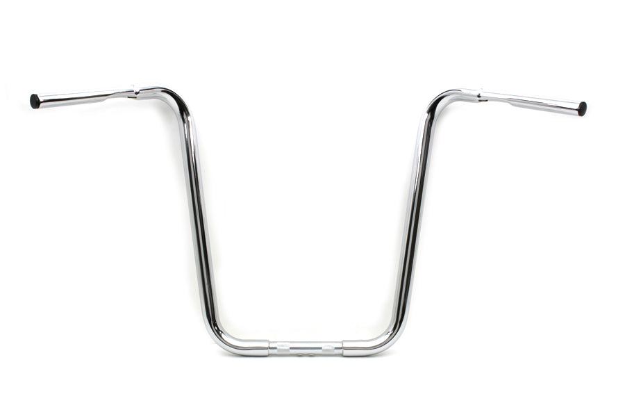 HARLEY 20 inch Buffalo Ape Hanger Handlebar with Indents Chrome fits 1982-1984 FL, 1982-1984 FX, 1982-UP XL, 1986-2017 FLST, 1984-2017 FXST,