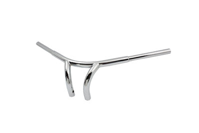 HARLEY 7 inch Curve Riser Bar Handlebar with Indents fits 1982-1984 FL, 1982-1984 FX, 1982-UP XL, 1986-2017 FLST, 1984-2017 FXST, 1982-1994