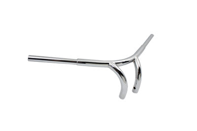 HARLEY 7 inch Curve Riser Bar Handlebar with Indents fits 1982-1984 FL, 1982-1984 FX, 1982-UP XL, 1986-2017 FLST, 1984-2017 FXST, 1982-1994