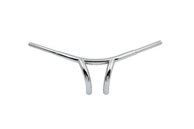 HARLEY 7 inch Curve Riser Bar Handlebar with Indents fits 1982-1984 FL, 1982-1984 FX, 1982-UP XL, 1986-2017 FLST, 1984-2017 FXST, 1982-1994