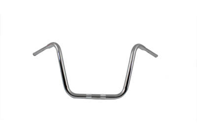HARLEY 14-1/2 inch Rhino Ape Hanger Handlebar with Indents Chrome fits 0- Custom, application for use with 1-1/4 risers"