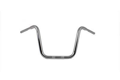 HARLEY 15-1/2 inch Rhino Ape Hanger Handlebar with Indents Chrome fits 0- Custom, application for use with 1-1/4 risers"