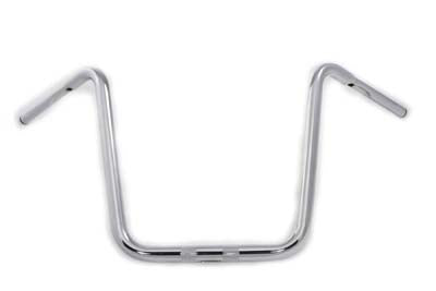 HARLEY 18 inch Rhino Ape Hanger Handlebar with Indents Chrome fits 0- Custom, application for use with 1-1/4 risers"
