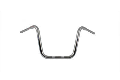 HARLEY 12-1/2 inch Rhino Ape Hanger Handlebar with Indents Chrome fits 0- Custom, application for use with 1-1/4 risers"