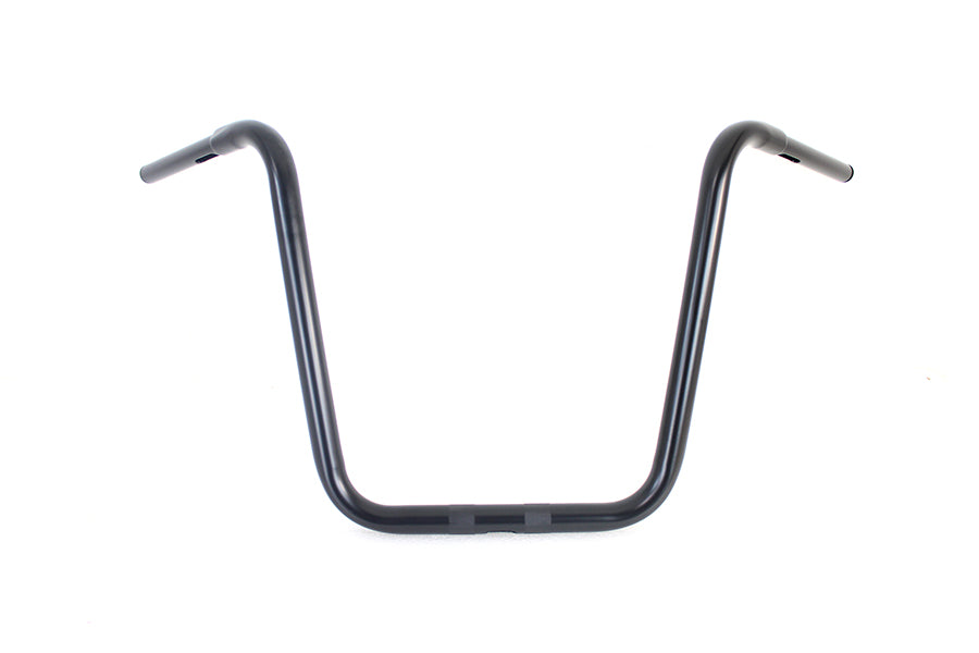 HARLEY 18 inch Rhino Ape Hanger Handlebar with Indents Black fits 0- Custom, application for use with 1-1/4 risers"