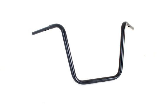 HARLEY 18 inch Rhino Ape Hanger Handlebar with Indents Black fits 0- Custom, application for use with 1-1/4 risers"