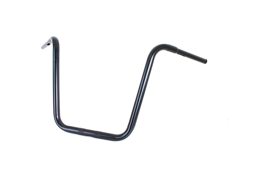 HARLEY 18 inch Rhino Ape Hanger Handlebar with Indents Black fits 0- Custom, application for use with 1-1/4 risers"