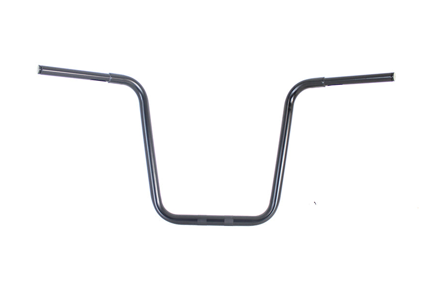 HARLEY 18 inch Rhino Ape Hanger Handlebar with Indents Black fits 0- Custom, application for use with 1-1/4 risers"