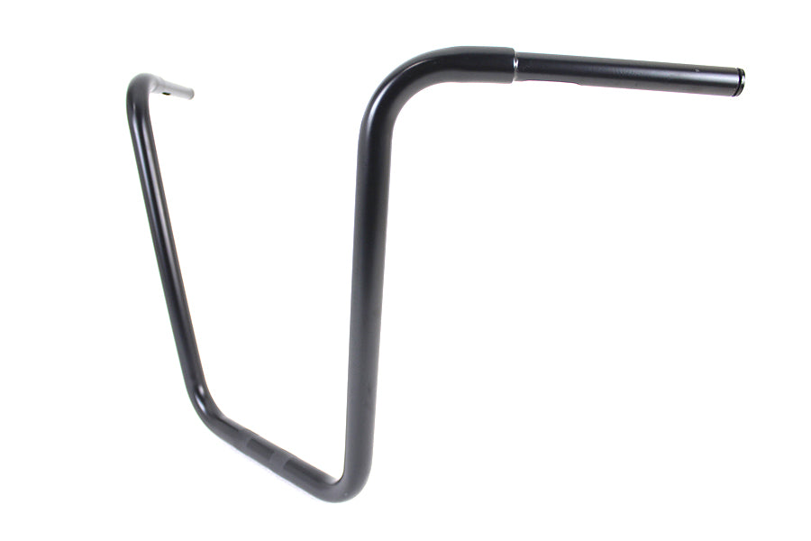 HARLEY 19-1/2 inch Rhino Ape Hanger Handlebar with Indents Black fits 0- Custom, application for use with 1-1/4 risers"