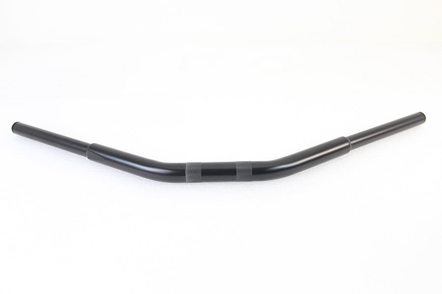 HARLEY 5-1/2 inch Drag Replica Handlebar with Indents Black fits 0- Custom, application for use with 1-1/4 risers"
