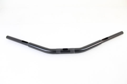 HARLEY 5-1/2 inch Drag Replica Handlebar with Indents Black fits 0- Custom, application for use with 1-1/4 risers"