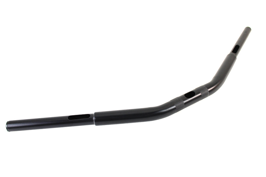 HARLEY 5-1/2 inch Drag Replica Handlebar with Indents Black fits 0- Custom, application for use with 1-1/4 risers"