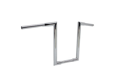 HARLEY 14 inch Fatty 'Z' Bar Handlebar without Indents Chrome Fits 1974-1981 FL, 1974-1981 FX, 1