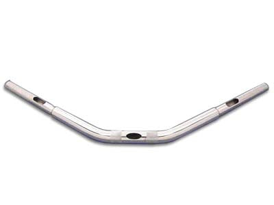 HARLEY 5-1/2 inch Drag Replica Handlebar with Indents Chrome fits 0- Custom, application for use with 1-1/4 risers"