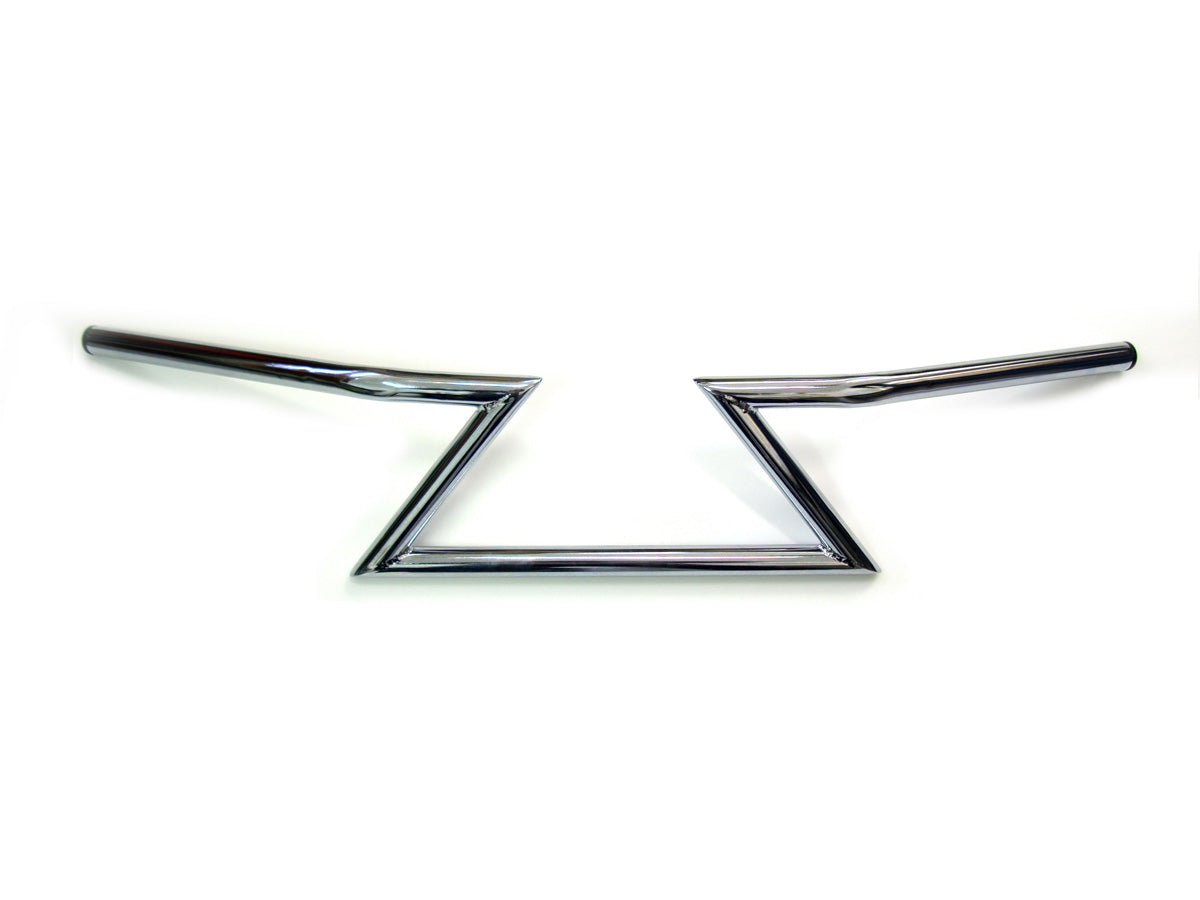 HARLEY Chrome 6 inch Z Handlebars without Indents fits 0- All,