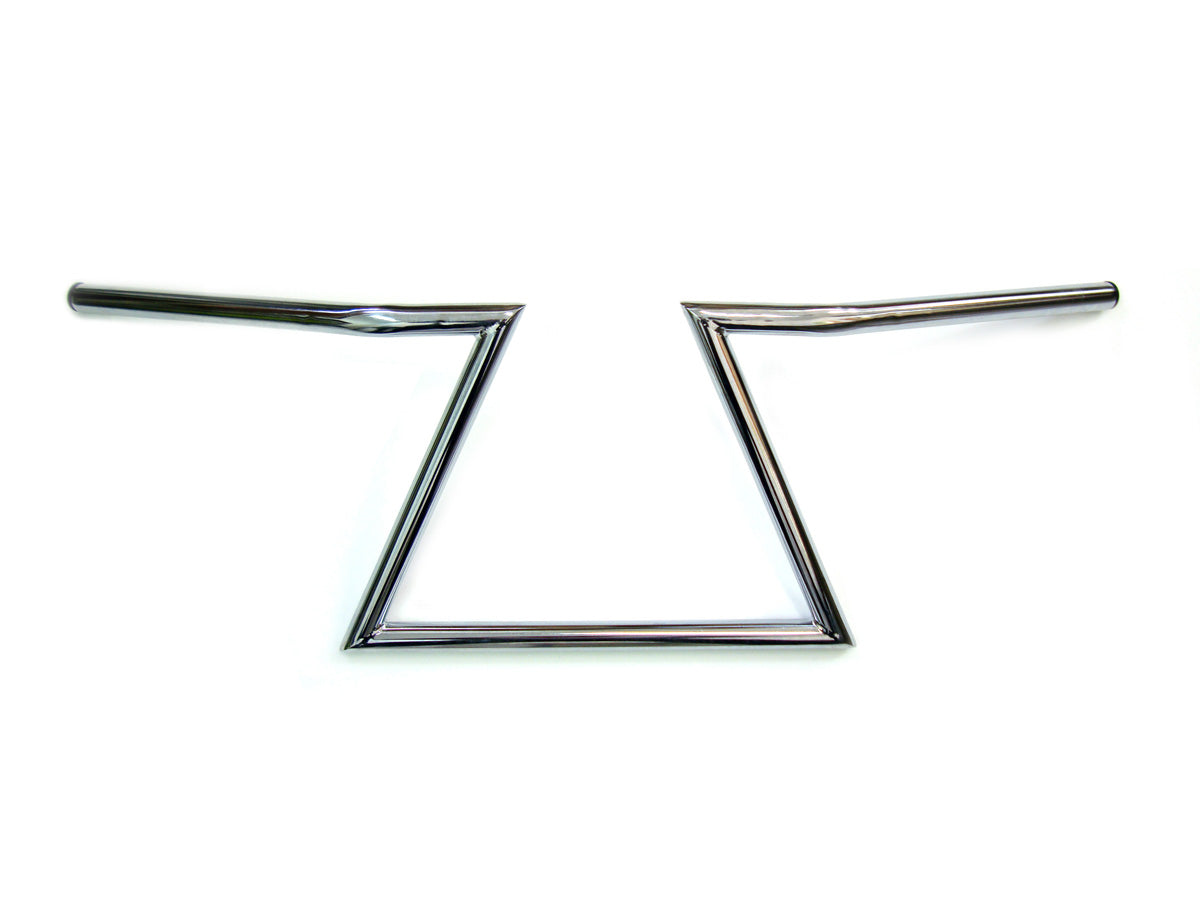 HARLEY 10 inch Z Handlebars Chrome without Indents fits 0- All,