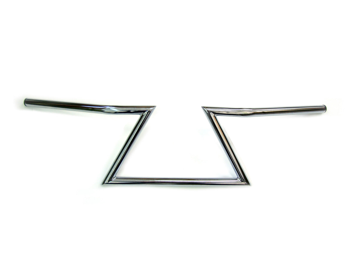 HARLEY 8 inch Z Handlebars Chrome without Indents fits 0- All,