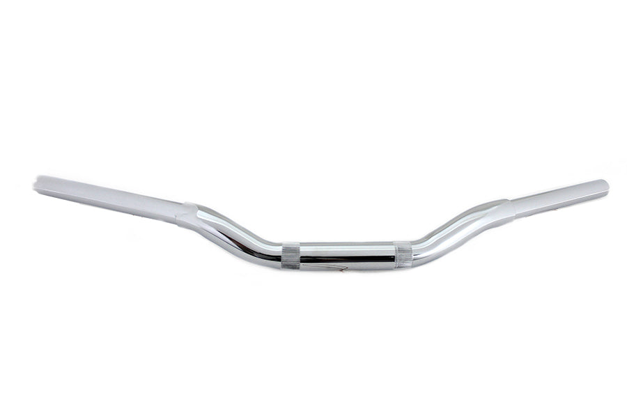 HARLEY 2 inch Drag Handlebar without Indents Chrome fits 0- Custom, application for use with 1-1/4 risers"