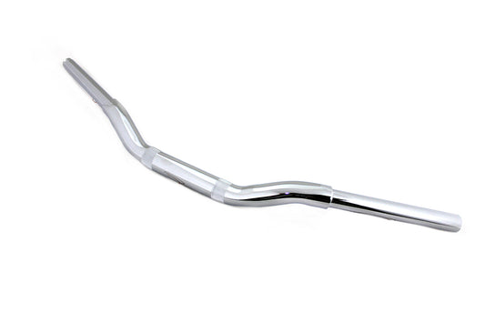 HARLEY 2 inch Drag Handlebar without Indents Chrome fits 0- Custom, application for use with 1-1/4 risers"