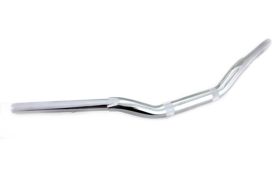 HARLEY 2 inch Drag Handlebar without Indents Chrome fits 0- Custom, application for use with 1-1/4 risers"