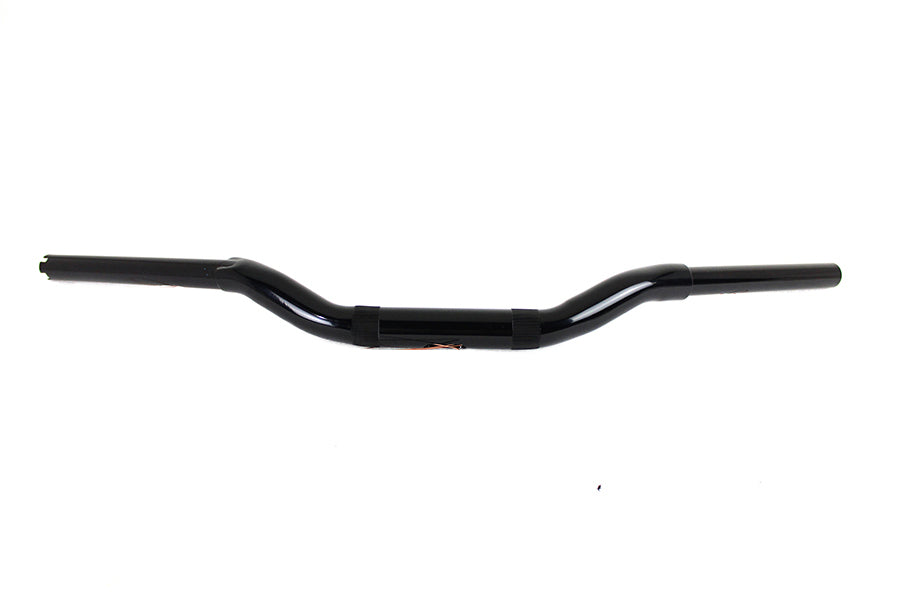 HARLEY 2 inch Drag Handlebar without Indents Black fits 1982-1984 FL, 1982-1984 FX, 1982-UP XL, 1986-2017 FLST, 1984-2017 FXST, 1982-1994 F