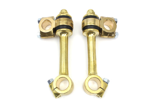 HARLEY Polished Replica 5-1/2 inch Flander Riser Set fits 0- Custom, application for 1 handlebars"