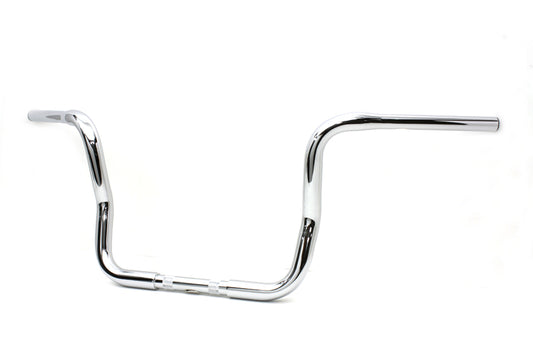 HARLEY 12 inch Bagger Handlebar with Indents Fits 1980-2007 FLT, 1980-2007 FLT,