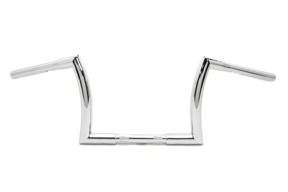 HARLEY 10 inch Z Handlebar with Indents fits 1984-UP FXST, 1986-UP FLST,