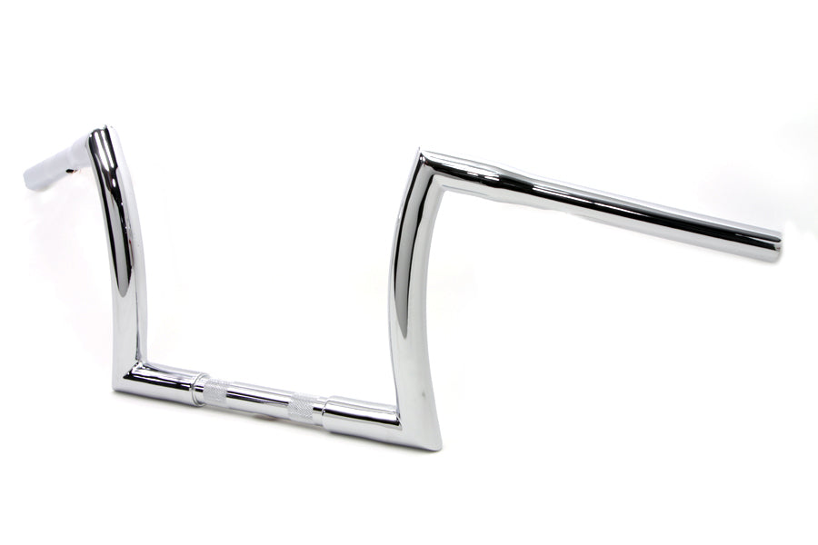HARLEY 10 inch Z Handlebar with Indents fits 1984-UP FXST, 1986-UP FLST,