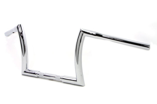 HARLEY 10 inch Z Handlebar with Indents Fits 1984-UP FXST, 1986-UP FLST,