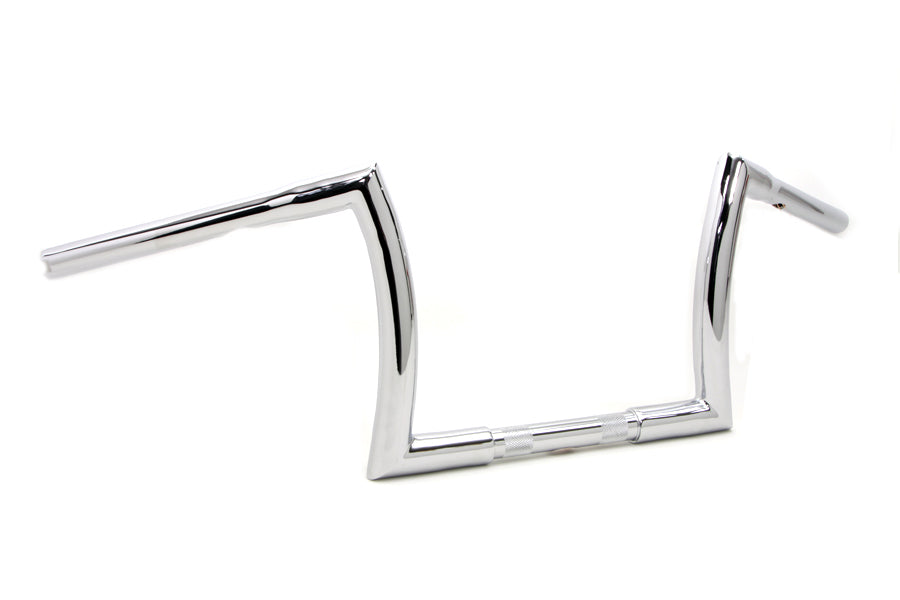 HARLEY 10 inch Z Handlebar with Indents fits 1984-UP FXST, 1986-UP FLST,