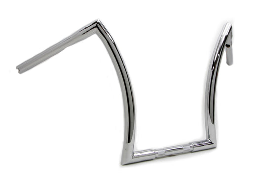 HARLEY 16 inch Z Handlebar with Indents Chrome fits 1984-2017 FXST, 1986-2017 FLST,