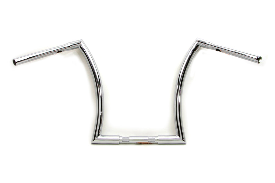 HARLEY 16 inch Z Handlebar with Indents Chrome fits 1984-2017 FXST, 1986-2017 FLST,